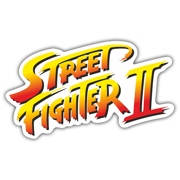 stickers street fighter ii logo - Pandora Box 3D