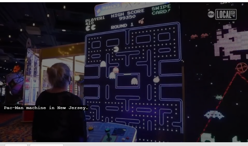 Pac Man Game Machine - Largest Game Machine Arcade in New Jersey