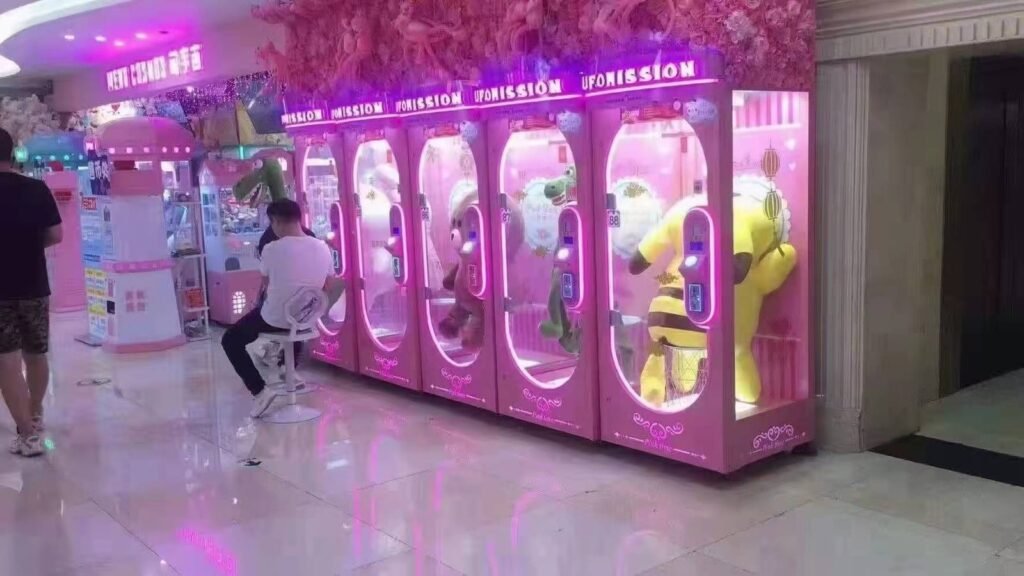 Time Single Scissors Claw Machine (Pink/Black)