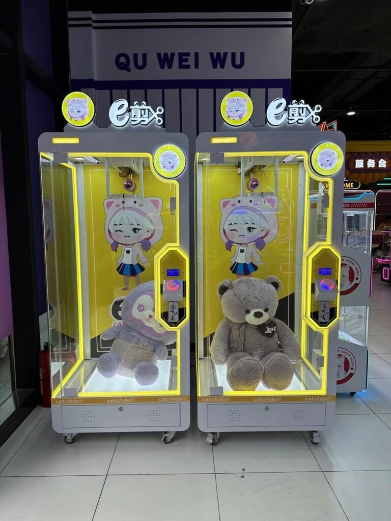 e-Scissors Claw Machine (Pink/Yellow)